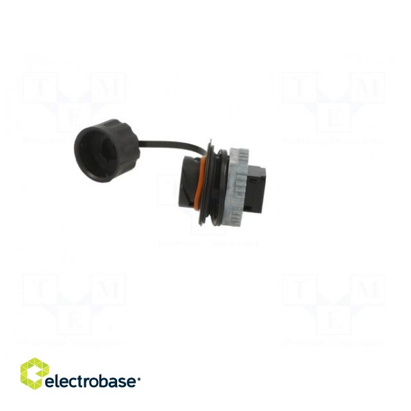Coupler | USB A socket,both sides | USB 2.0 | plastic | Colour: black image 3