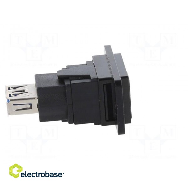 Coupler | USB A socket,USB B socket | DUALSLIM | USB 3.0 | metal image 7