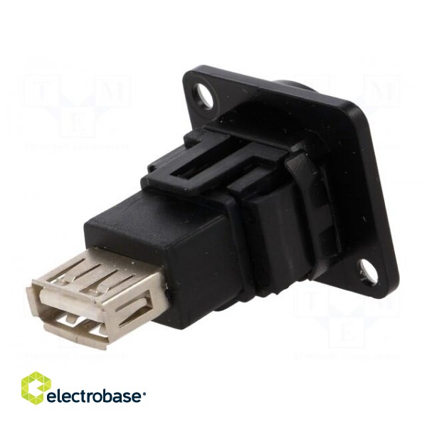 Adapter | USB A socket,USB B socket | FT | USB 2.0 | metal | 19x24mm image 6