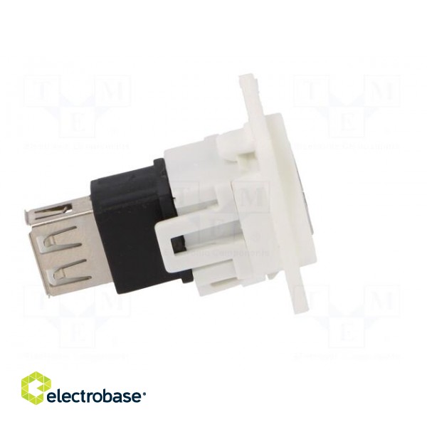 Coupler | USB A socket,USB B socket | FT | USB 2.0 | plastic | 19x24mm image 7