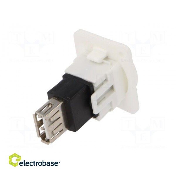 Coupler | USB A socket,USB B socket | FT | USB 2.0 | plastic | 19x24mm image 6