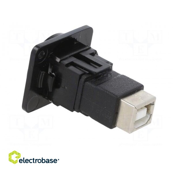 Coupler | USB B socket,both sides | FT | USB 2.0 | metal | 19x24mm image 4