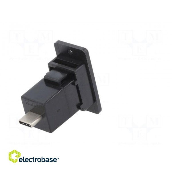 Coupler | USB C socket-front,USB C plug-back | SLIM | USB-C | 29mm image 6