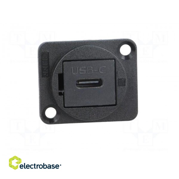 Coupler | both sides,USB C socket | FT | USB-C | plastic | 19x24mm image 9
