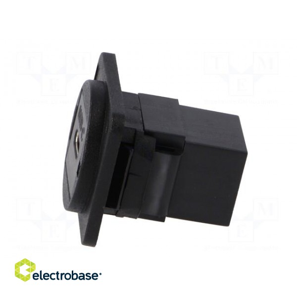 Coupler | both sides,USB C socket | FT | USB-C | plastic | 19x24mm image 3