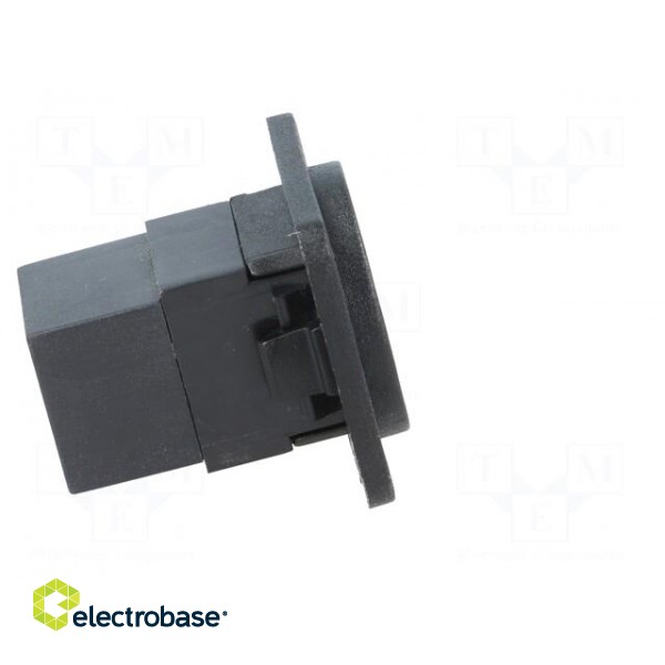 Coupler | both sides,USB C socket | FT | USB-C | plastic | 19x24mm image 7