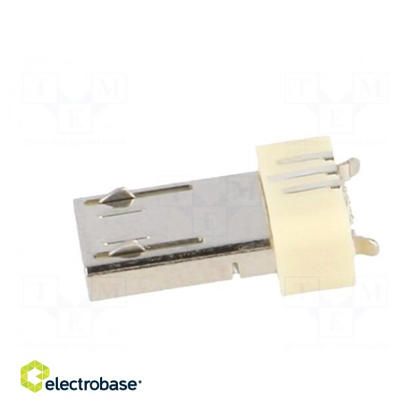 Plug | USB A micro | for molding | soldering | PIN: 5 | USB 2.0 | 0.65mm image 3