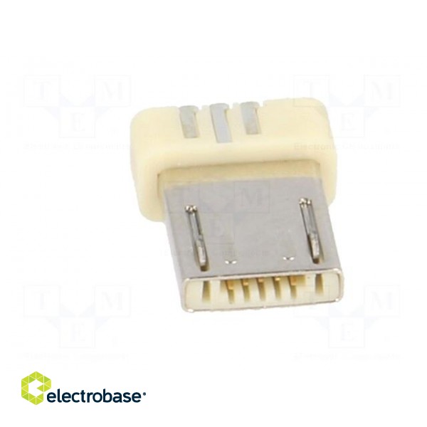 Plug | USB A micro | for molding | soldering | PIN: 5 | USB 2.0 | 0.65mm image 4