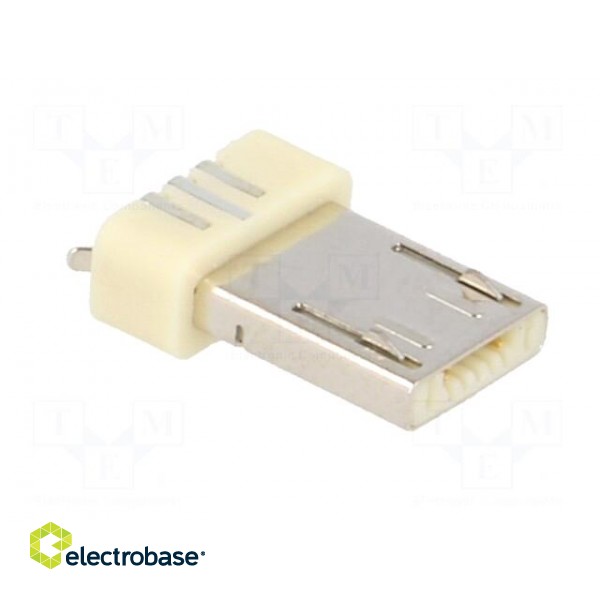 Plug | USB A micro | for molding | soldering | PIN: 5 | USB 2.0 | 0.65mm image 8