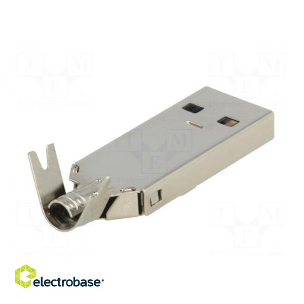 Plug | USB A | for cable | soldering | straight | USB 3.0 | 1A | 30V image 6