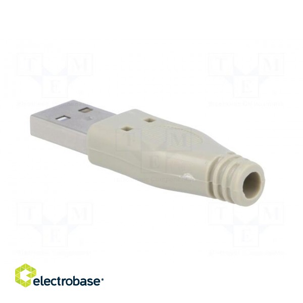 Plug | USB A | for cable | soldering | with protection image 4