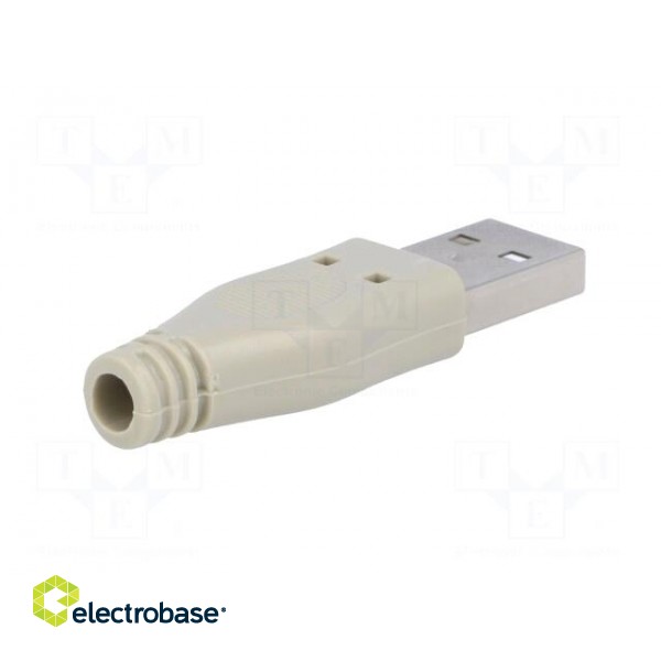 Plug | USB A | for cable | soldering | with protection image 6