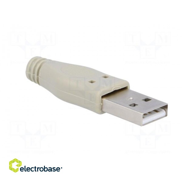 Plug | USB A | for cable | soldering | with protection image 8