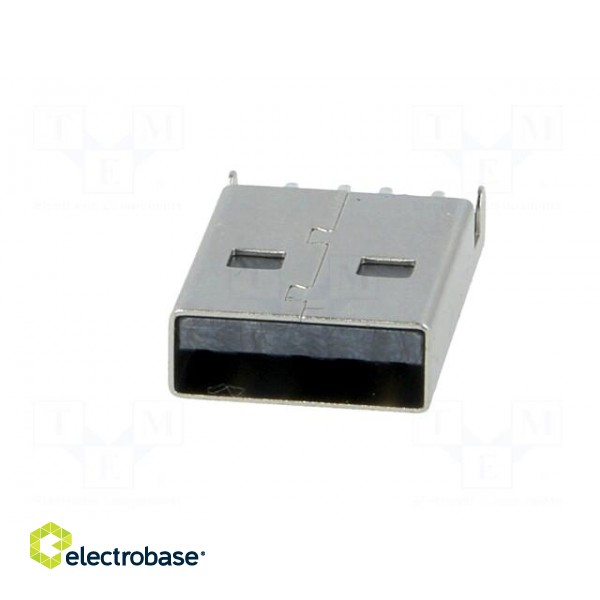 Plug | USB A | male | on PCBs | SMT | PIN: 4 | horizontal | USB 2.0 image 9