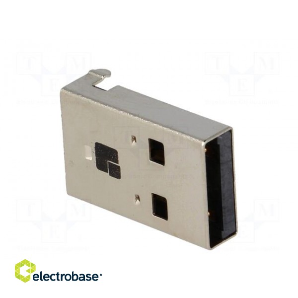 Plug | USB A | on PCBs | SMT | PIN: 4 | horizontal | USB 2.0 image 8