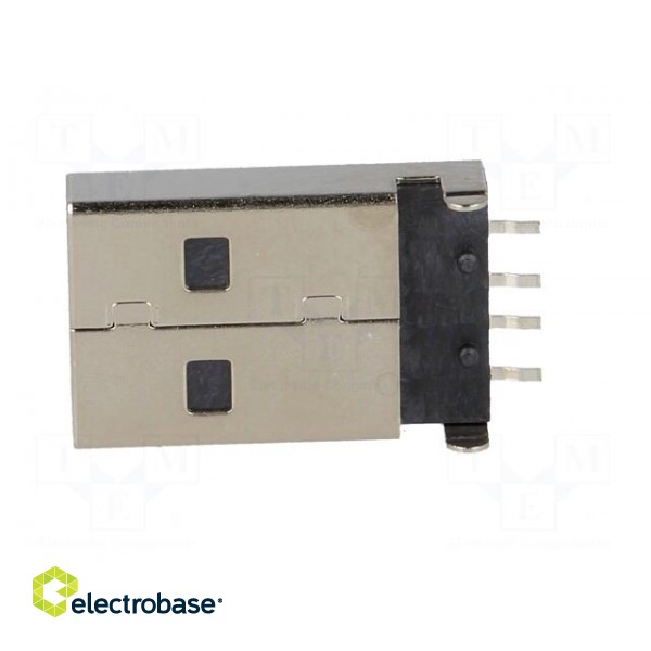 Plug | USB A | on PCBs | SMT | PIN: 4 | horizontal | USB 2.0 image 3