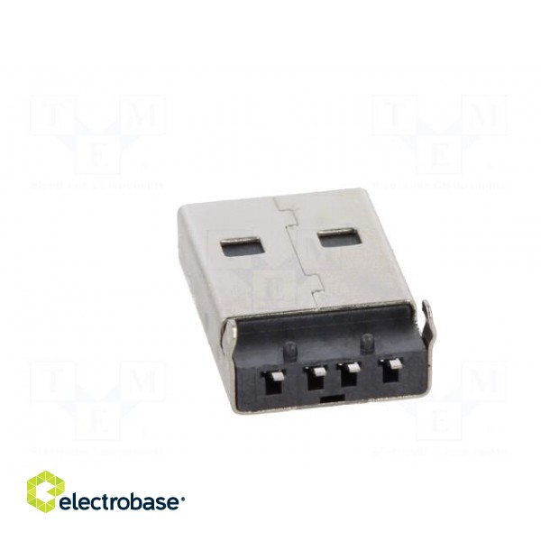 Plug | USB A | on PCBs | SMT | PIN: 4 | horizontal | USB 2.0 | gold-plated image 5