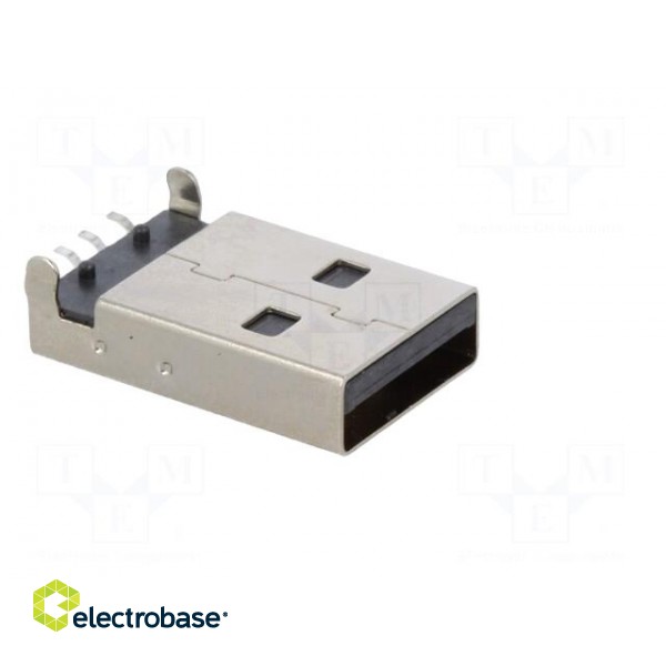 Plug | USB A | on PCBs | SMT | PIN: 4 | horizontal | USB 2.0 | gold-plated image 8