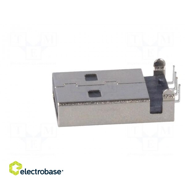 Plug | USB A | on PCBs | THT | PIN: 4 | angled 90° | shielded | USB 2.0 image 3