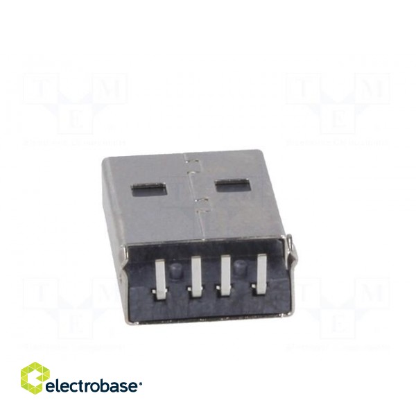 Plug | USB A | on PCBs | THT | PIN: 4 | angled 90° | shielded | USB 2.0 image 5