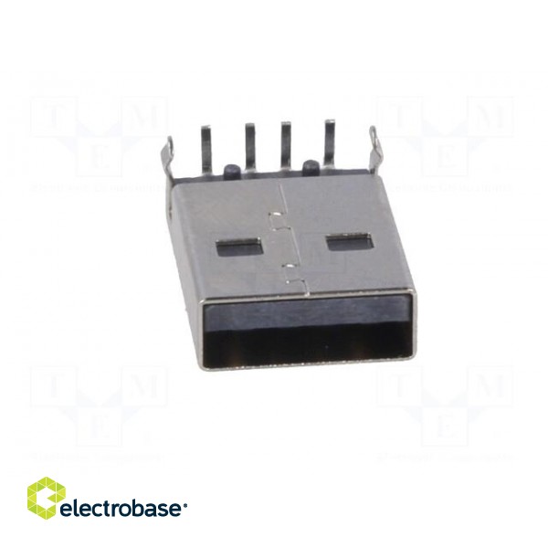 Plug | USB A | on PCBs | THT | PIN: 4 | angled 90° | shielded | USB 2.0 image 9