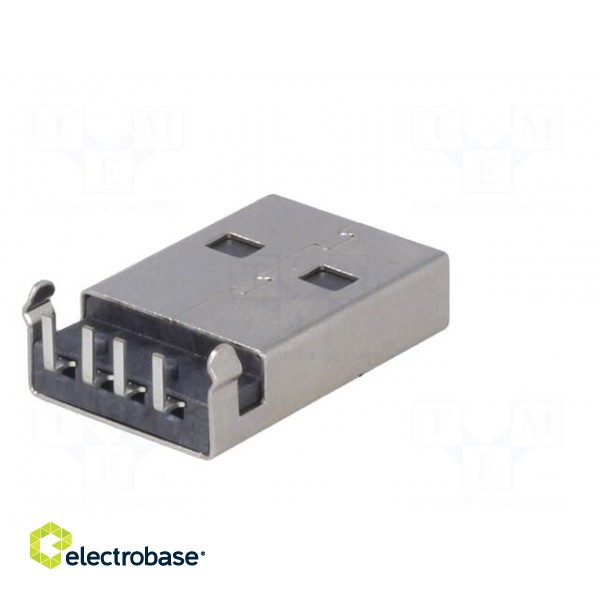 Plug | USB A | on PCBs | THT | PIN: 4 | angled 90° | shielded | USB 2.0 image 6