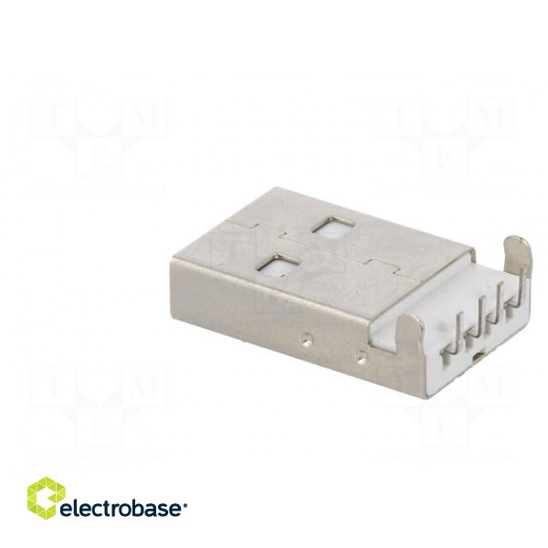 Plug | USB A | on PCBs | THT | PIN: 4 | angled 90° | USB 2.0 | gold-plated фото 4