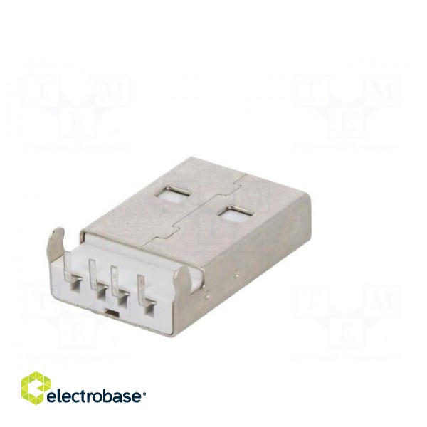Plug | USB A | on PCBs | THT | PIN: 4 | angled 90° | USB 2.0 | gold-plated фото 6