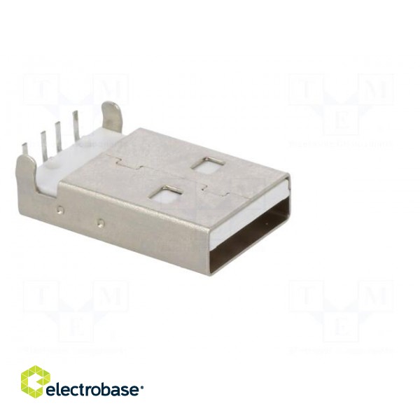 Plug | USB A | on PCBs | THT | PIN: 4 | angled 90° | USB 2.0 | gold-plated image 8
