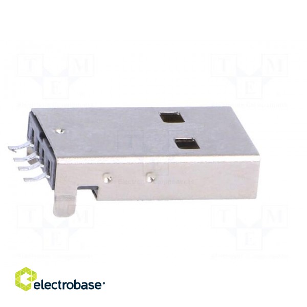Plug | USB A | SMT | angled 90° | 1.5A | Contacts: phosphor bronze | 500V paveikslėlis 7