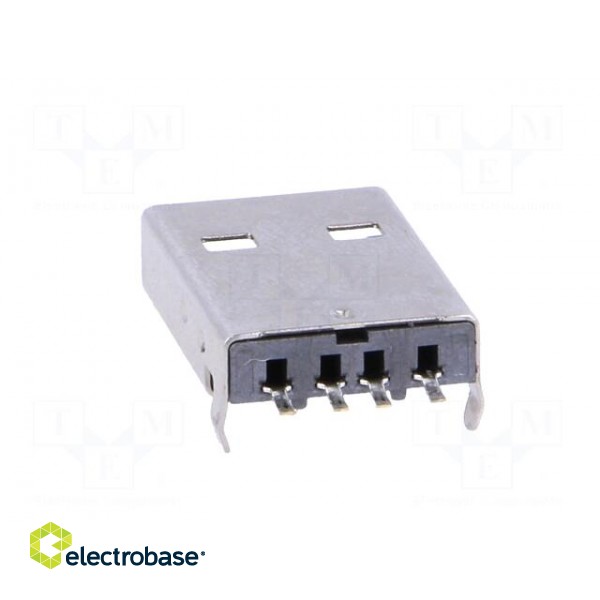 Plug | USB A | SMT | angled 90° | 1.5A | Contacts: phosphor bronze | 500V фото 5