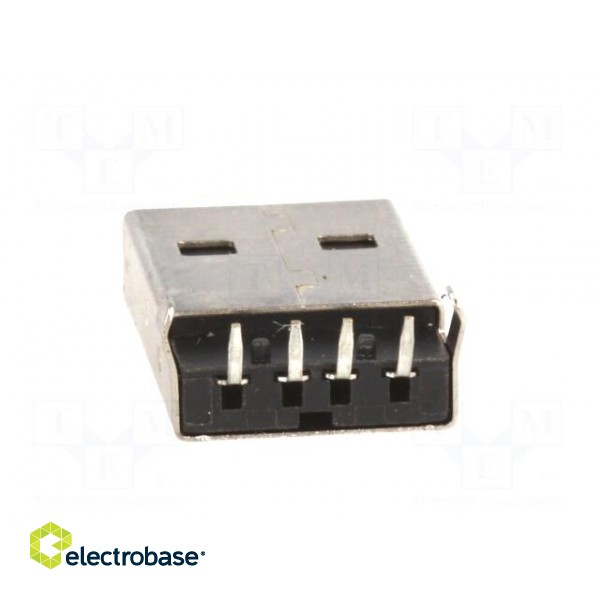 Plug | USB A | THT | angled 90° | 1.5A | Contacts: phosphor bronze | 500V paveikslėlis 5