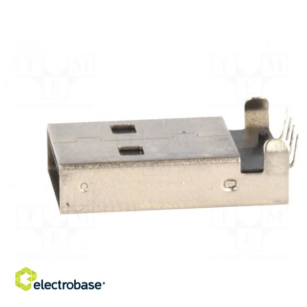 Plug | USB A | THT | angled 90° | 1.5A | Contacts: phosphor bronze | 500V paveikslėlis 3