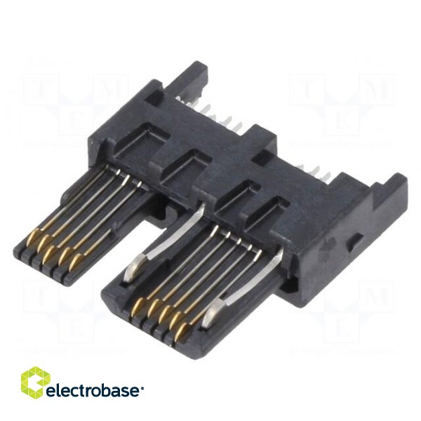 Plug | USB B micro | ZX360 | on PCBs | SMT | PIN: 10 | horizontal | USB 3.0 image 1