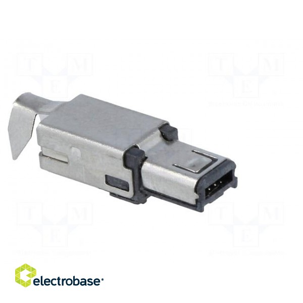 Plug | USB mini Hirose | soldering | PIN: 4 | nickel plated | 500mA image 8