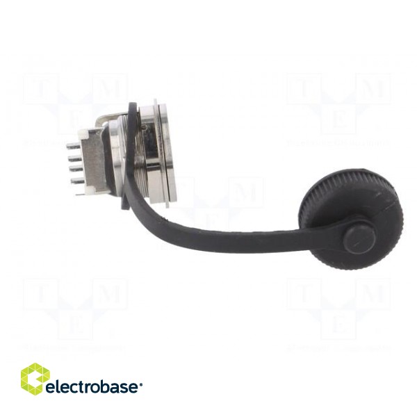 Socket | USB A | 1310 | for panel mounting,rear side nut | soldering image 7