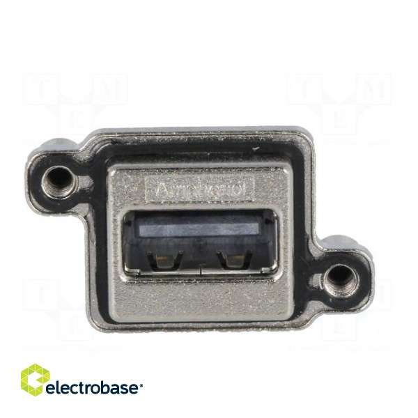 Socket | USB A | MUSB | for panel mounting,screw | THT | straight | IP68 paveikslėlis 9