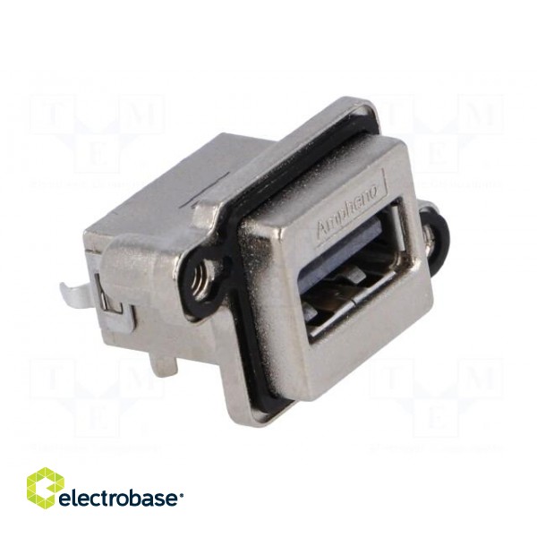 Socket | USB A | MUSB | for panel mounting,screw | THT | straight | IP68 paveikslėlis 8