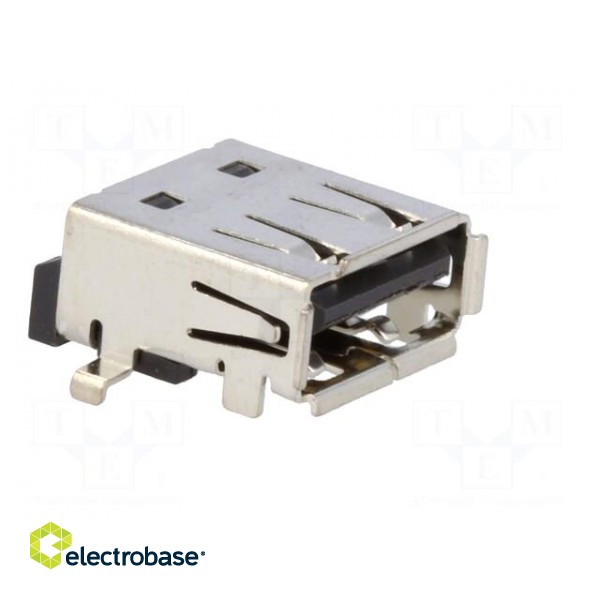 Socket | USB A | on PCBs | SMT | PIN: 4 | horizontal | USB 2.0 image 8