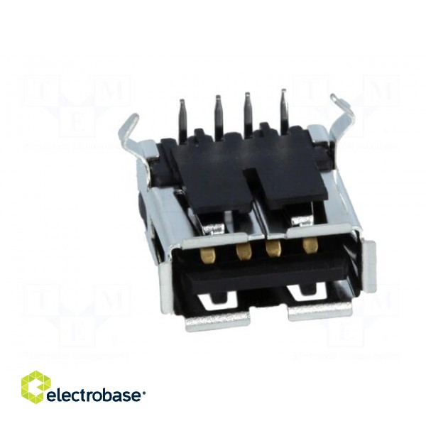 Socket | USB A | on PCBs | THT | PIN: 4 | angled 90° image 9