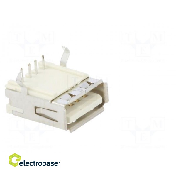 Socket | USB A | on PCBs | THT | PIN: 4 | angled 90° | shielded | USB 2.0 image 8