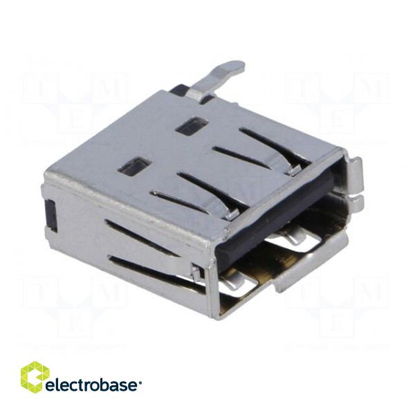 Socket | USB A | on PCBs | THT | PIN: 4 | side,angled 90° | USB 2.0 image 8