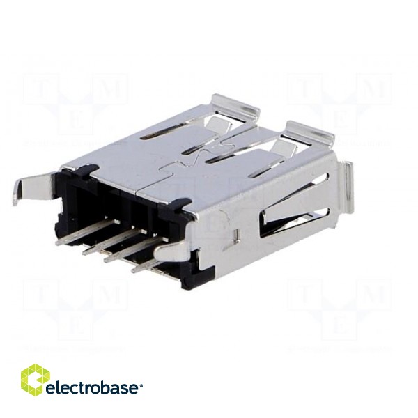 Socket | USB A | on PCBs | THT | PIN: 4 | straight image 6