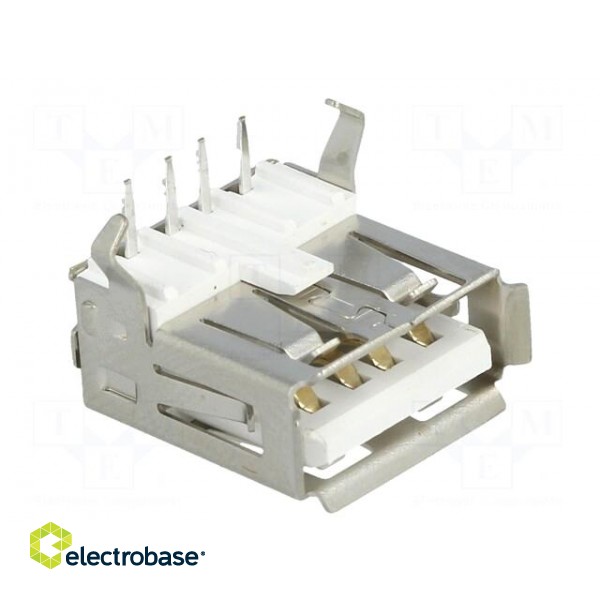 Socket | USB A | THT | angled 90° paveikslėlis 8