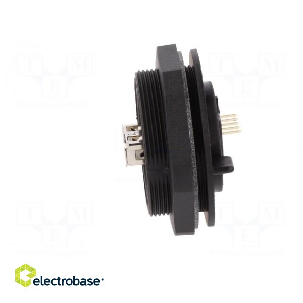 Socket | USB A | USB A socket-front,USB B socket-back | PIN: 4 | IP68 image 3