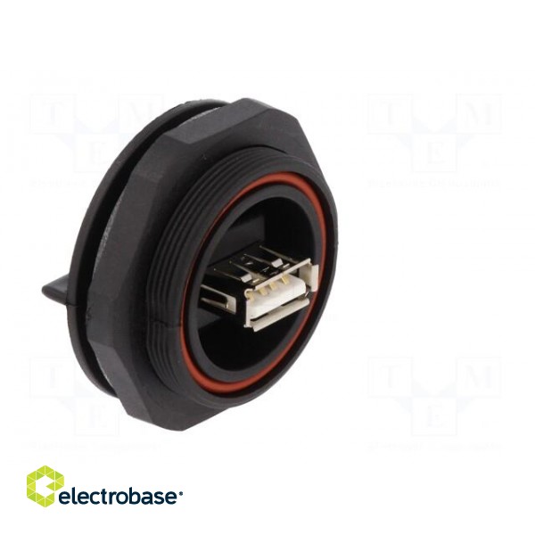 Socket | USB A | USB A socket-front,USB B socket-back | PIN: 4 | IP68 image 8