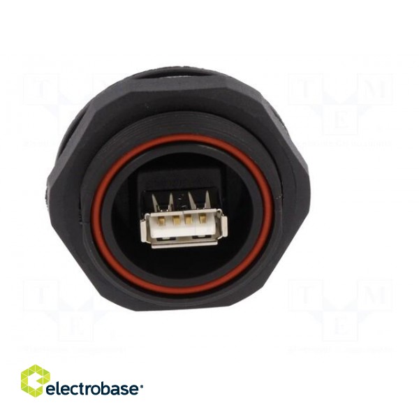 Socket | USB A | USB A socket-front,USB B socket-back | PIN: 4 | IP68 image 9