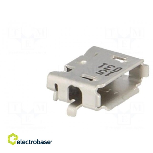 Socket | USB AB micro | on PCBs | SMT | PIN: 5 | horizontal | gold-plated image 8
