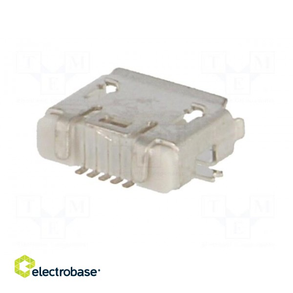 Socket | USB AB micro | SMT | PIN: 5 | USB 2.0 | 0.65mm | 1.8A | 100V фото 6