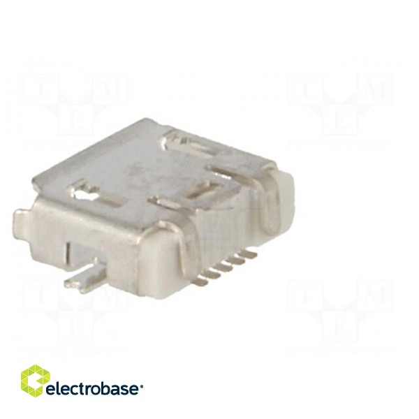 Socket | USB AB micro | SMT | PIN: 5 | USB 2.0 | 0.65mm | 1.8A | 100V фото 4